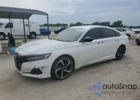2022 Honda Accord Sport из США, поврежденный, VIN 1HGCV1F32NA077980